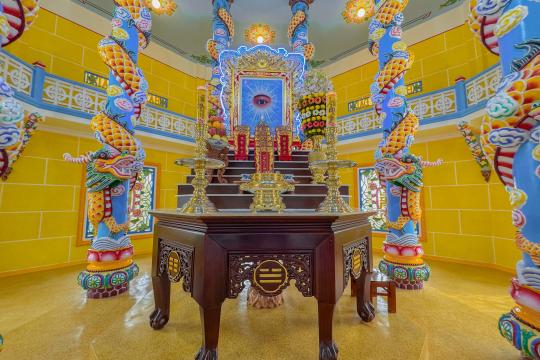 LỄ AN VỊ THÁNH TƯỢNG THIÊN NHÃN ĐỨC CHÍ TÔN NGÔI THÁNH THẤT HỌ ĐẠO CẦN GIUỘC