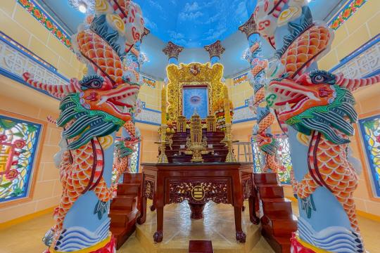 LỄ AN VỊ THÁNH TƯỢNG THIÊN NHÃN ĐỨC CHÍ TÔN NGÔI THÁNH THẤT HỌ ĐẠO XÃ TÂN LƯỢC