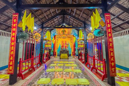 LỄ ĐẶT VIÊN GẠCH ĐẦU TIÊN KHỞI CÔNG XÂY DỰNG ĐIỆN THỜ ĐỨC PHẬT MẪU HỌ ĐẠO LIÊN XÃ THỊ TRẤN CÁI BÈ